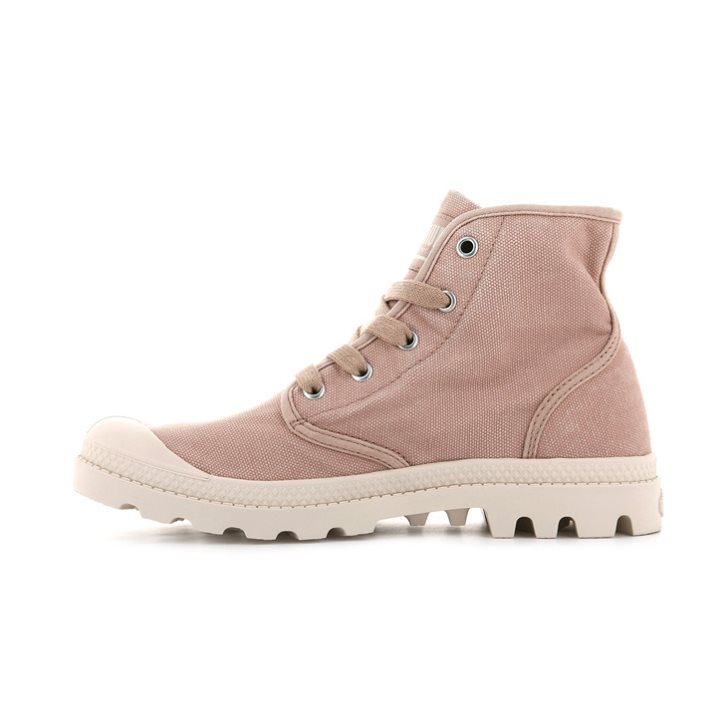 Palladium Pampa Hi Women's Boots Rose | UK Q862-YWK